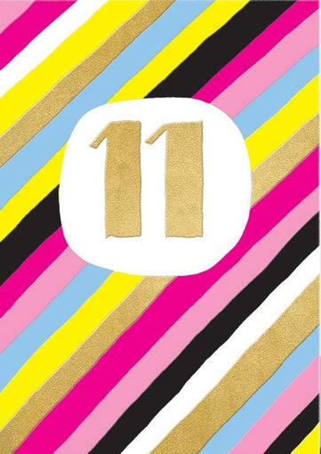 Picture of 11TH BIRTHDAY CARD PINK